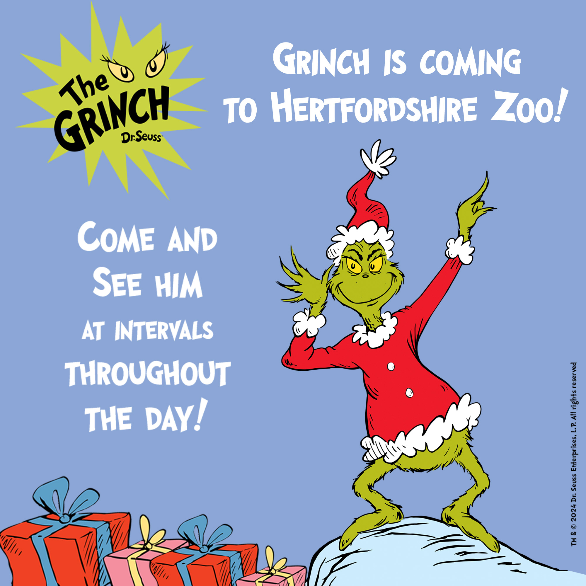 The Grinch Visits Hertfordshire Zoo! Hertfordshire Zoo